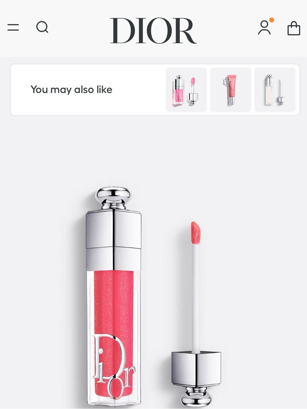 Dior Addict Lip Gloss in Shimmer Peach 019
